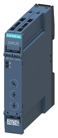 Siemens 时间继电器, 3RP25 系列, 12 → 240V 交流/直流, 1触点, 时间范围 1 s → 100h