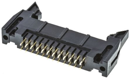 Amphenol ICC T816 Leiterplatten-Stiftleiste Gerade, 24-polig / 2-reihig, Raster 2.54mm, Kabel-Platine,