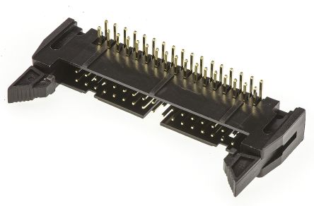 Amphenol ICC Amphenol T816 Leiterplatten-Stiftleiste Gewinkelt, 34-polig / 2-reihig, Raster 2.54mm, Kabel-Platine,