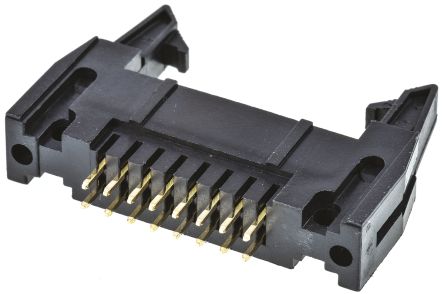 Amphenol ICC T816 Leiterplatten-Stiftleiste Gerade, 16-polig / 2-reihig, Raster 2.54mm, Kabel-Platine,