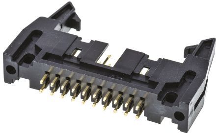 Amphenol ICC Amphenol T816 Leiterplatten-Stiftleiste Gerade, 20-polig / 2-reihig, Raster 2.54mm, Kabel-Platine,