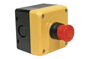 디바이스마트,기계/제어/로봇/모터 > 자동화(FA) > 제어 > 산업용 스위치,,FB1W-HW1B-V311R,Idec, Red/Yellow/Black, Twist to Reset 29mm Round Head Emergency Button / 832-5887