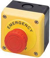 디바이스마트,기계/제어/로봇/모터 > 자동화(FA) > 제어 > 산업용 스위치,,FB1W-HW1B-V402R,Idec, Red/Yellow/Black, Twist to Reset 40mm Round Head Emergency Button / 832-5896