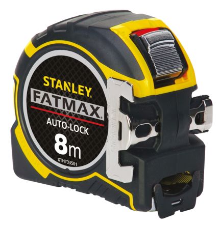Stanley FatMax 8m Tape Measure, Metric, With RS Calibration