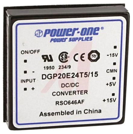 BEL POWER SOLUTIONS INC BEL Power DC/DC-Wandler 20W, 5/±15V Dc OUT / 2.5/±0.25A 700V