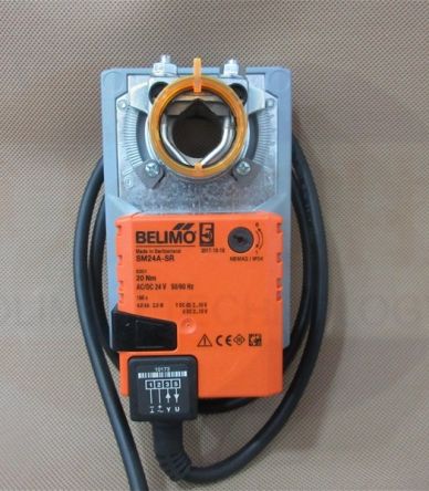 Belimo 2m² Drosselklappenantrieb Mit Integriertem Hilfsschalter, Modulierend, 2W, 24 V Ac/dc