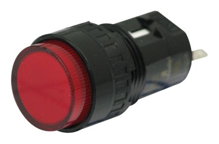 Idec Indicatore Da Pannello Rosso A LED, 24V Cc, Foro Da 16.2mm