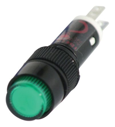 Idec Indicatore Da Pannello Verde A LED, 24V Ca/cc, Foro Da 8.1mm