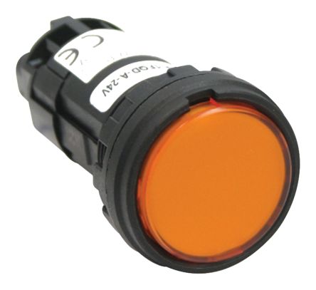 Idec LED Schalttafel-Anzeigelampe Orange, Montage-Ø 24.1 X 22.3mm, Schraubklemmen