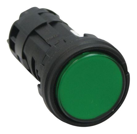Idec Indicatore Da Pannello Verde A LED, A Filo, Foro Da 24.1 X 22.3mm