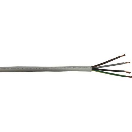 RS PRO Cable De Alimentación Rendimiento Ignífugo H05Z1Z1-F De 3 Núcleos, 0,75 Mm², Ø Ext. 6 → 7.6mm, Long.
