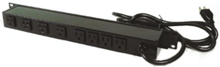 Wiremold NEMA 5-15R Steckdosenleiste Mit Schalter, 8-fach, 4.6m Kabel, 120 V, / 15A