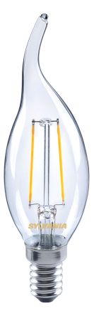 Sylvania E14 LED灯泡, ToLEDo系列, 230 → 240 V, 3 W, 2400K, 暖白色, 38mm直径, 蜡烛形