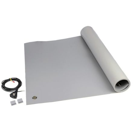 SCS 防静电橡胶垫, 用于表, 1.2m x 600mm x 3.5mm, 灰色