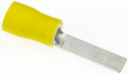 JST, AF Insulated Crimp Blade Terminal 18.6mm Blade Length, 2.6mm² To 6.6mm², 12AWG To 10AWG, Yellow