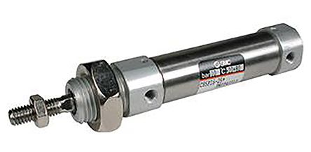 SMC CD85 Pneumatikzylinder Einfachwirkend, Bohrung Ø 16mm / Hub 25mm, Bis 1 MPa