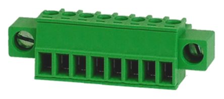 RS PRO Steckbarer Klemmenblock Steckverbinder 8-Kontakte 3.5mm-Raster Gerade