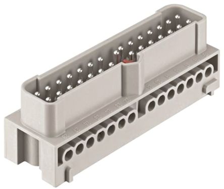 HARTING Han-Eco Industrie-Steckverbinder Kontakteinsatz, 28-polig 16A Stecker, Schrauben