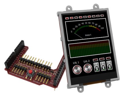 4D Systems Afficheur 3.2pouces Gen4 Avec Ecran Tactile Résistif Pour Arduino