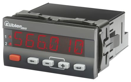 Kubler 数字面板仪表, CODIX 566系列, 测量电流, 45mm高切面, LED