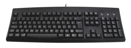 Ceratech Tastatur QWERTY (GB) Kabelgebunden Schwarz USB, 456 X 168 X 40mm