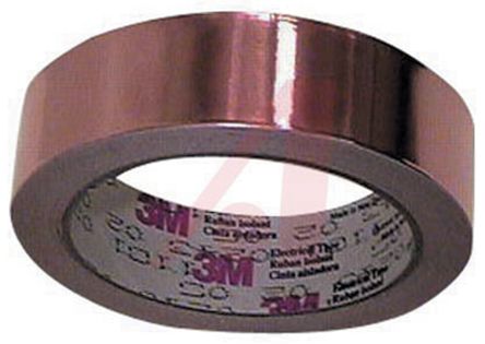 3M Kupfer Abschirmband Leitend, 25.4mm X 16.5m, Haftung 3,8 N/cm