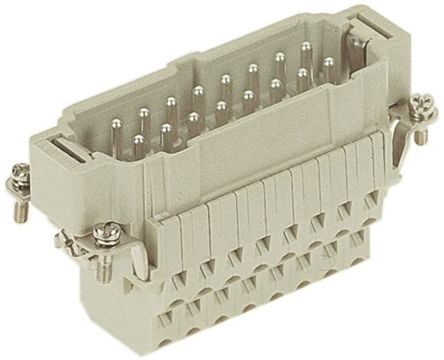 HARTING HAN ESS Industrie-Steckverbinder Kontakteinsatz, 16-polig 16A Stecker, Käfigklemme