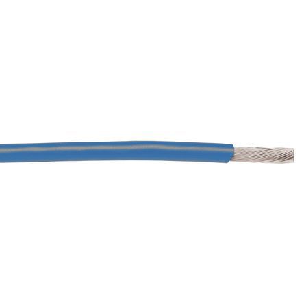 Alpha Wire Einzeladerleitung 0,05 Mm², 30 AWG 30m Blau PVC Isoliert Ø 1.12mm 7/0,10 Mm Litzen UL1007