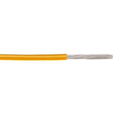 Alpha Wire Cable De Conexión 1854/19 OR001, área Transversal 0,2 Mm² Filamentos Del Núcleo 19/0,13 Mm Naranja, 600 V,