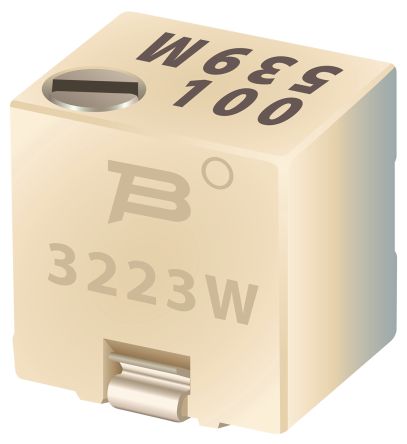 Bourns 3223 11-Gang SMD Trimmer-Potentiometer, Einstellung Von Oben, 50kΩ, ±20%, 0.125W, Löten, L. 3.9mm