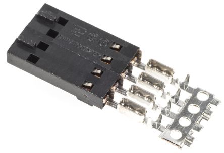 TE Connectivity Connecteur IDC Femelle, 4 Contacts, 1 Rangée, Pas 2.54mm, Montage Sur Câble, Série AMPMODU MTE