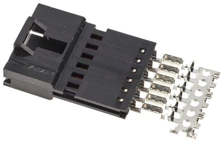 TE Connectivity AMPMODU MTE IDC-Steckverbinder Stecker,, 6-polig / 1-reihig, Raster 2.54mm