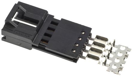 TE Connectivity AMPMODU MTE IDC-Steckverbinder Stecker,, 4-polig / 1-reihig, Raster 2.54mm