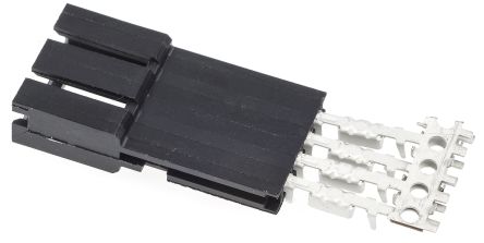 TE Connectivity AMPMODU MTE IDC-Steckverbinder Stecker,, 4-polig / 1-reihig, Raster 2.54mm