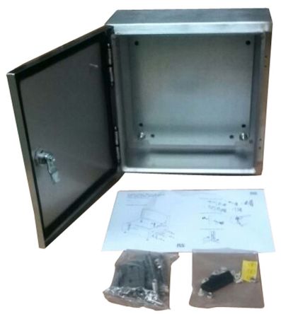RS PRO 304 Stainless Steel Wall Box, IP66, 300 Mm X 400 Mm X 150mm