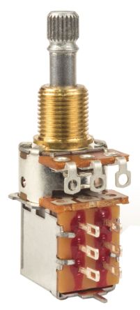 Bourns PDB185-GTR, Tafelmontage Dreh Potentiometer 250kΩ ±20% / 0.05W, Schaft-Ø 6 Mm