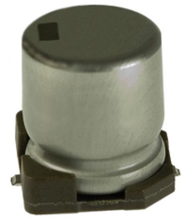 Nichicon Condensador Electrolítico Serie WD, 68μF, ±20%, 16V Dc, Mont. SMD, 6.3 (Dia.) X 5.8mm, Paso 2.2mm