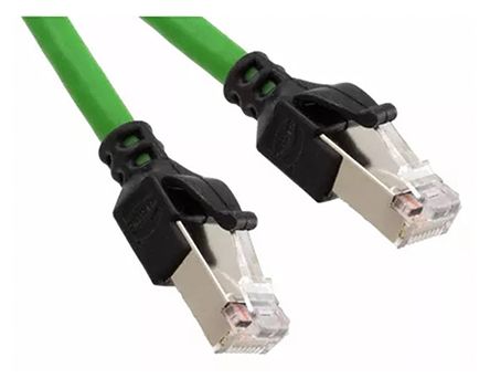 HARTING Ethernetkabel Cat.5e, 5m, Grün Patchkabel, A RJ45 SF/UTP Stecker, B RJ45, PUR
