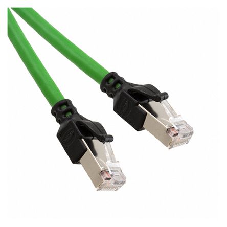 HARTING Câble Ethernet Catégorie 5e SF/UTP, Vert, 3m PUR Avec Connecteur
