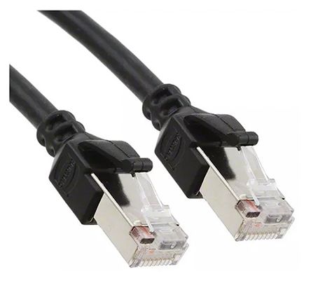 HARTING Câble Ethernet Catégorie 5e SF/UTP, Noir, 10m LSZH, PUR Avec Connecteur