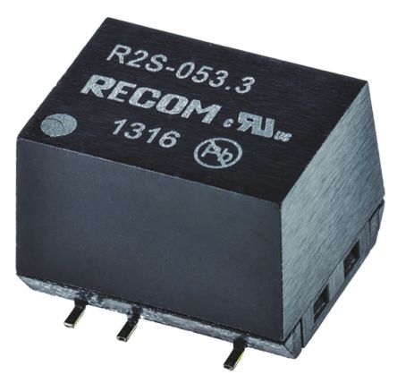 Recom R2S DC/DC-Wandler 2W 5 V Dc IN, 3.3V Dc OUT / 606mA 3kV Dc Isoliert