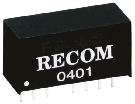 Recom R12P DC/DC-Wandler 2W 12 V Dc IN, ±15V Dc OUT / ±66mA 6.4kV Dc Isoliert