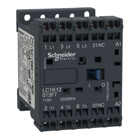 Schneider Electric Contacteur Série LC1K, 3 Pôles, 3NO, 20 A, 110 V C.a., 5,5 KW