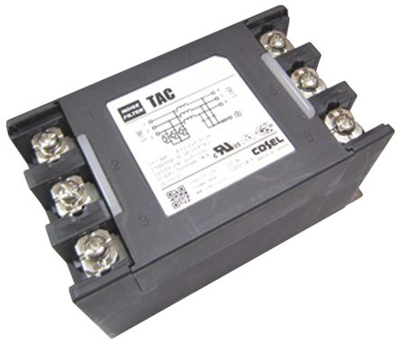 Cosel, TAC 30A 500 V Ac 150 KHz → 1MHz, DIN Rail RFI Filter, Screw 3 Phase