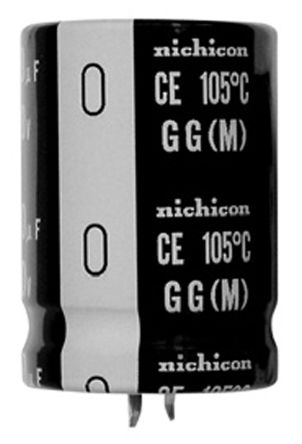 Nichicon GG Snap-In Aluminium-Elektrolyt Kondensator 1000μF ±20% / 160V Dc, Ø 25mm X 35mm, Bis 105°C