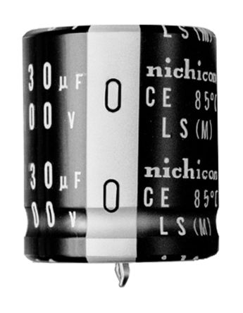 Nichicon LS Snap-In Aluminium-Elektrolyt Kondensator 22000μF ±20% / 16V Dc, Ø 25mm X 40mm, +85°C