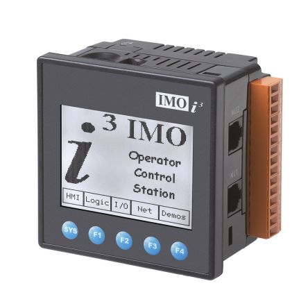 IMO i3B PLC CPU, CAN Networking Front Panel Interface, 256 kB Program Capacity, 12 (Digital), 2 (Analogue) Inputs