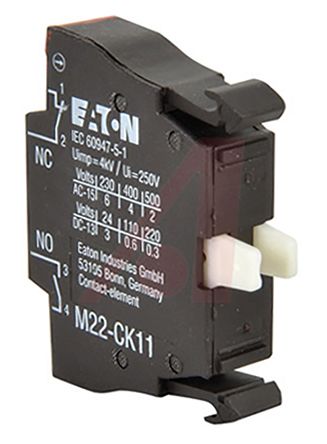 Eaton Moeller Kontaktblock,, 1 Schließer, 1 Öffner, 220 V Dc, 240V Ac Für NZM1, Käfigklemme