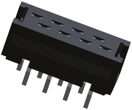 TE Connectivity Conector IDC Macho Serie Micro-MaTch De 8 Vías, Paso 1.27mm, 2 Filas, Montaje En Orificio Pasante