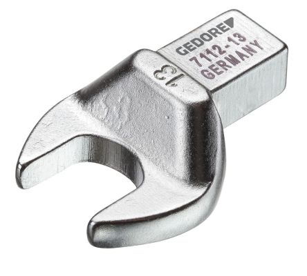 Gedore 7112 Series Spanner Head, 8 Mm, 9 X 12mm Insert, Chrome Finish